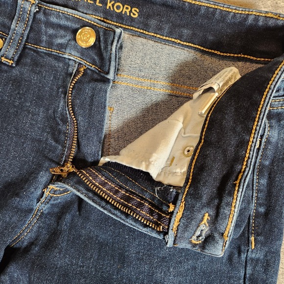 Michael Kors Jeans Women's 4 28X29 Izzy Skinny Mid Rise Ankle Blue - Picture 6 of 16